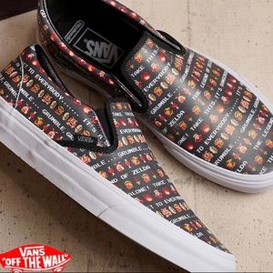 Vans x Nintendo Legend of Zelda Slip Ons sz 8